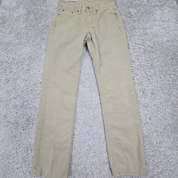 Levis 514 Pants Mens‎ 28x32 Beige Regular Straight Low Rise Twill Office - Picture 1 of 13